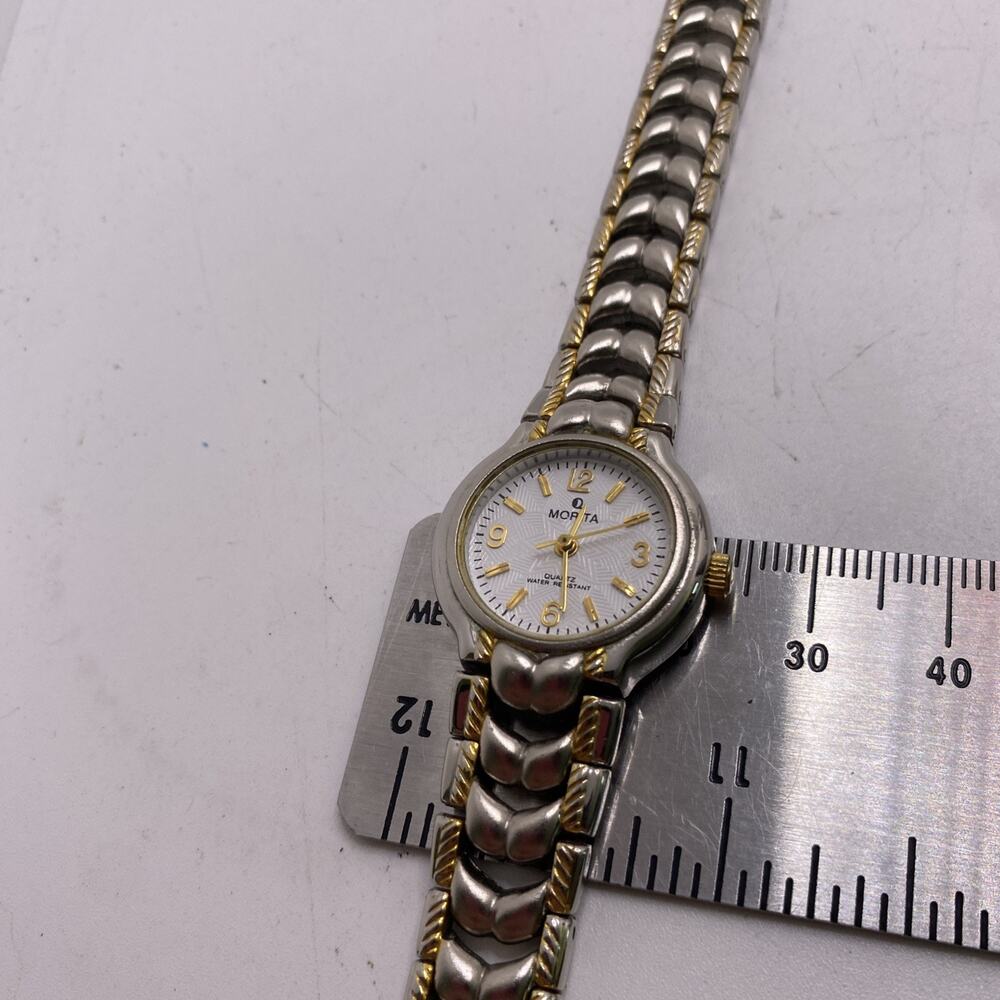 Morita Womens Vintage Silver Watch Works New Battery View 3